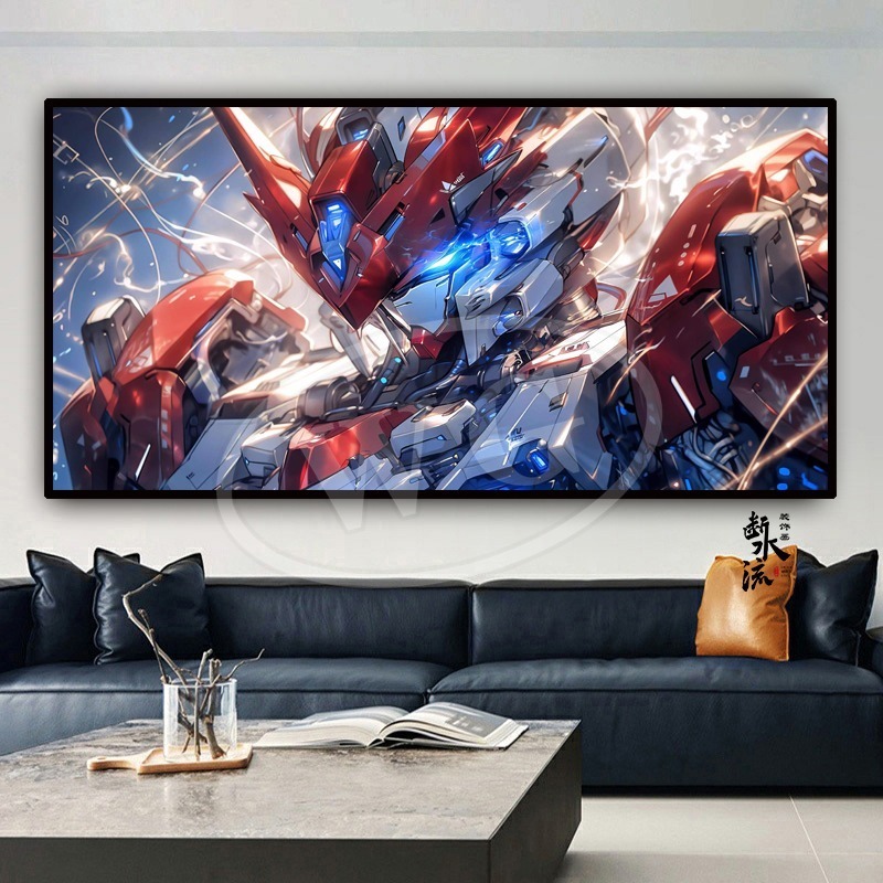 Bandai Gundam Hg - Gundam Hanging Paintings Attack Free Unicorn