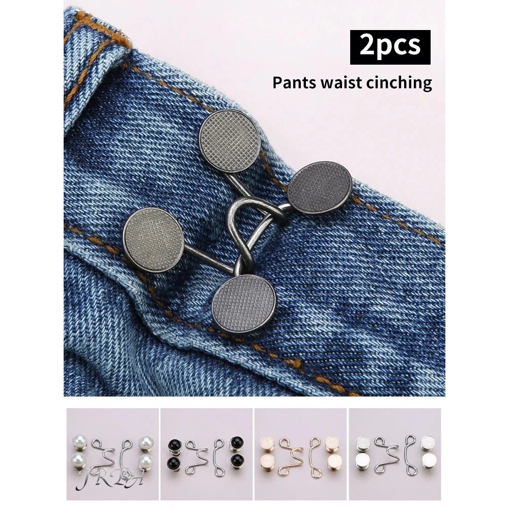 2pcs Adjustable Metal Jeans Wa - Snap Fastener Set review and price