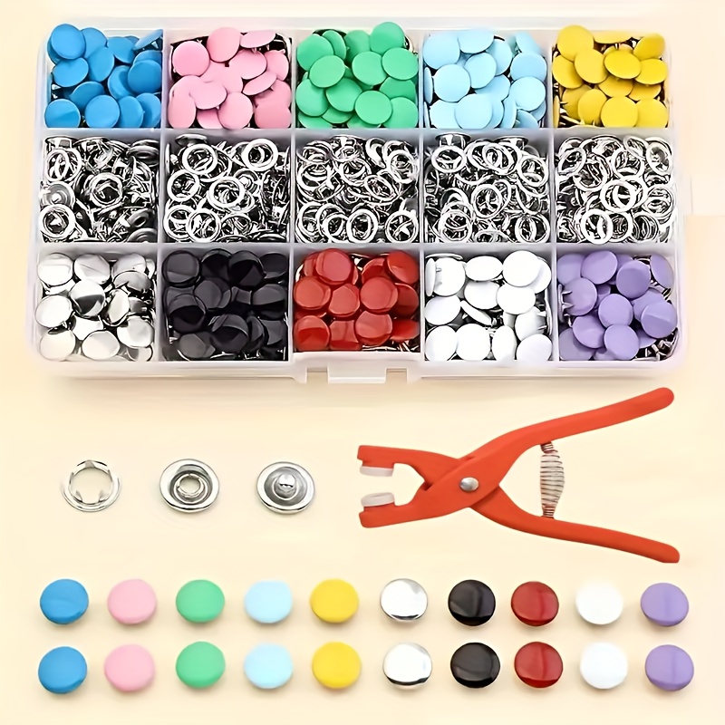 100Pcs Colorful Metal Sewing B - Snap Fastener Set review and price