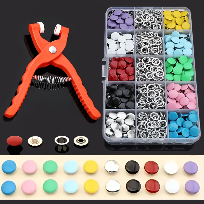 100Pcs Colorful Metal Sewing B - Snap Fastener Set review and price
