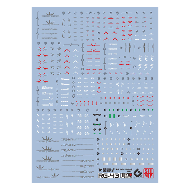 Hot EVO Decal RG43 for RG 1/14 - Bandai Gundam Rg review and price