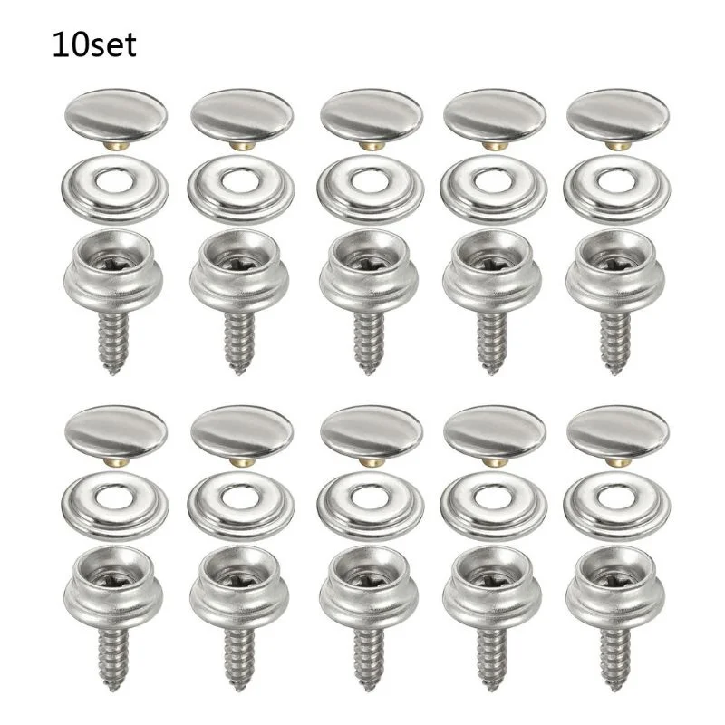 10 Sets Stainless Steel Tappin - Snap Fastener Set review and price