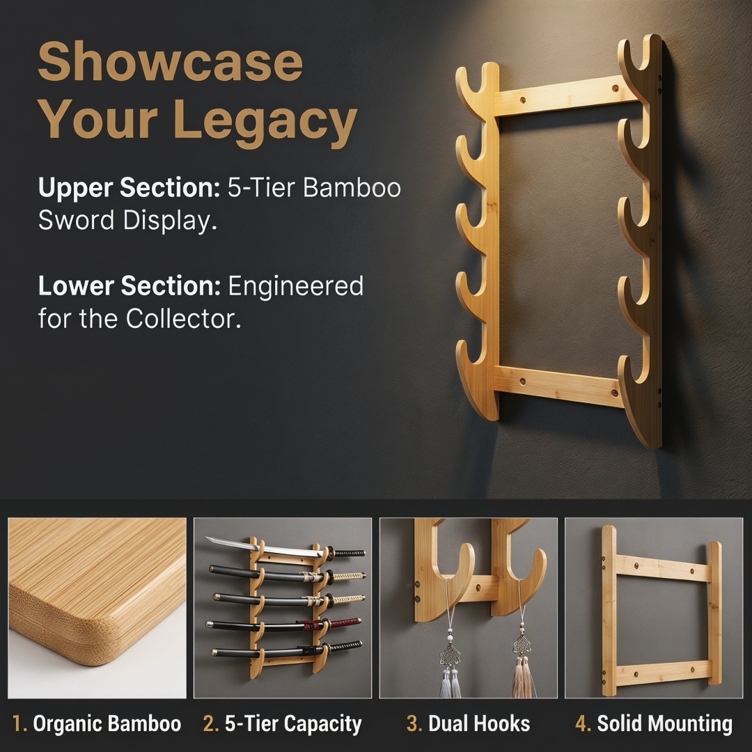8-Layers Wall Sword Storage Sh - Cosplay Prop Katana review and price