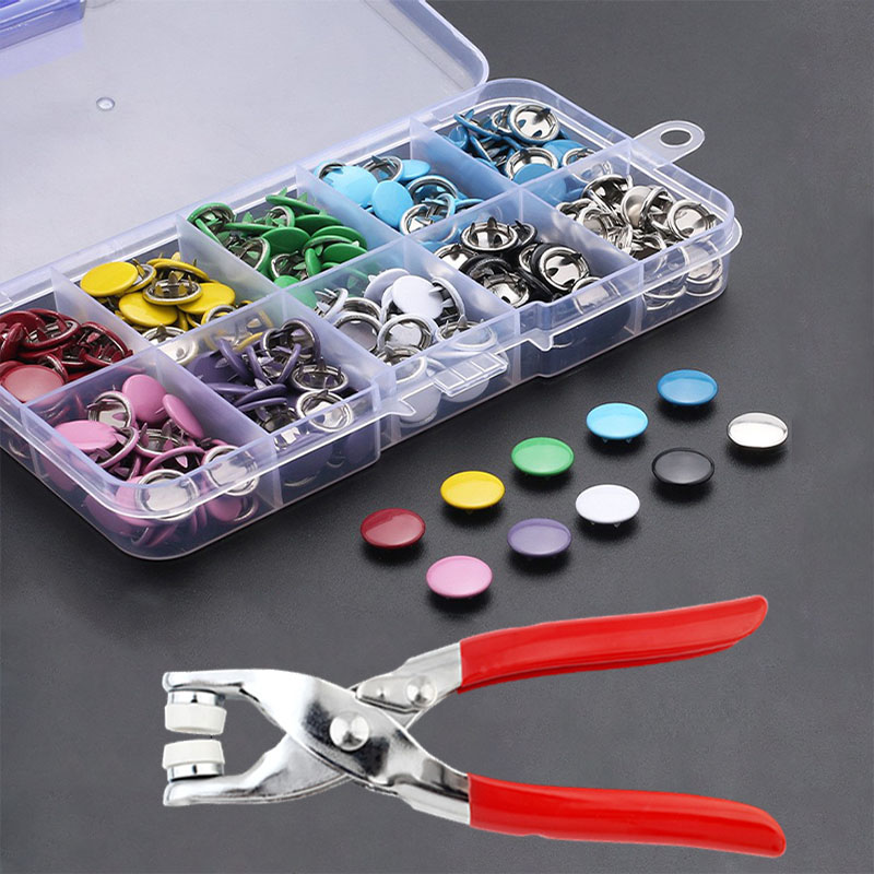 50/100 Metal Prong Snap Button - Snap Fastener Set review and price